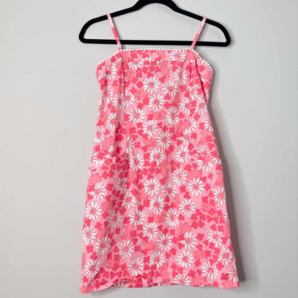 Lilly Pulitzer Pigs in a Blanket Dress Vintage Y2K 2000s